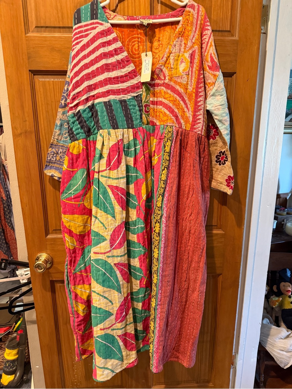 NWT! Osfm Jaded Gypsy Kantha dress